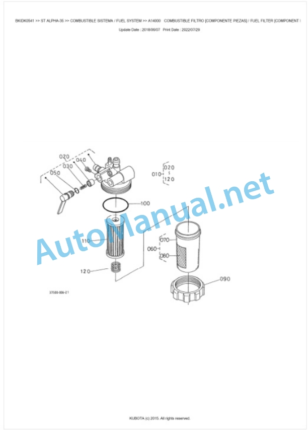 Kubota STa-30, STa-35 Parts Manual PDF BKIDK0541 2 Kubota STa-30, STa-35 Parts Manual PDF BKIDK0541-2