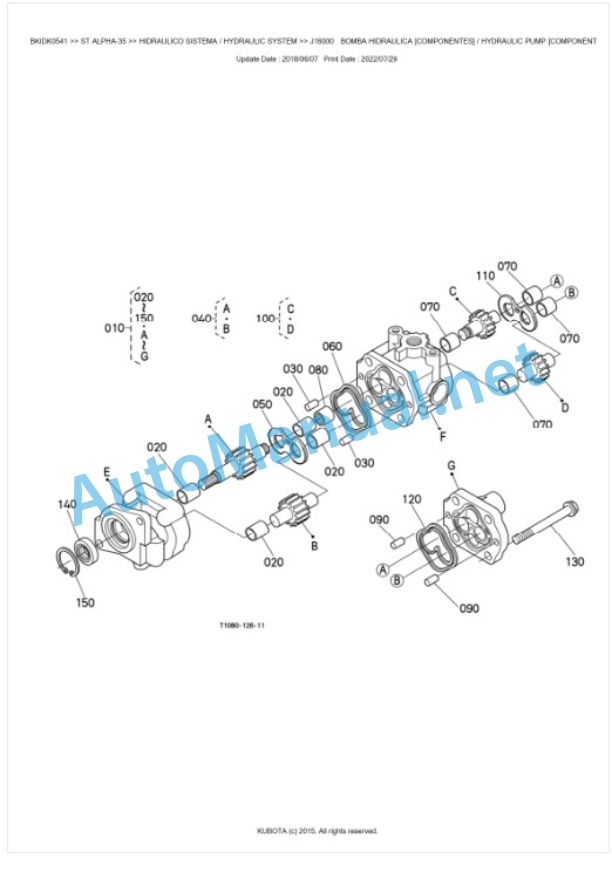 Kubota STa-30, STa-35 Parts Manual PDF BKIDK0541 4 Kubota STa-30, STa-35 Parts Manual PDF BKIDK0541-4