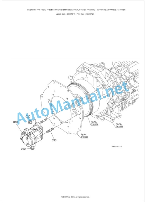 Kubota STW34, STW37, STW40 Parts Manual PDF BKIDK5080 2 Kubota STW34, STW37, STW40 Parts Manual PDF BKIDK5080-2