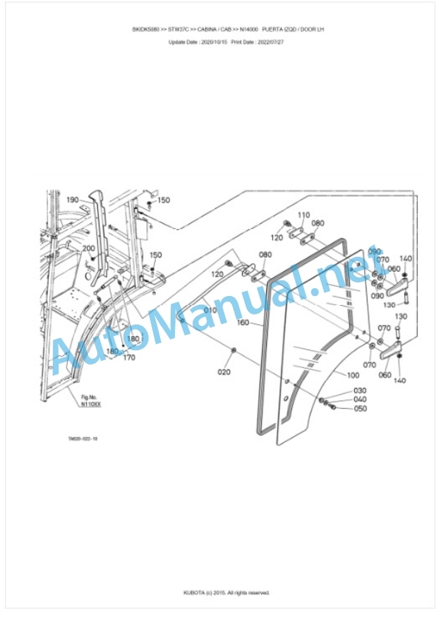 Kubota STW34, STW37, STW40 Parts Manual PDF BKIDK5080 5 Kubota STW34, STW37, STW40 Parts Manual PDF BKIDK5080-5