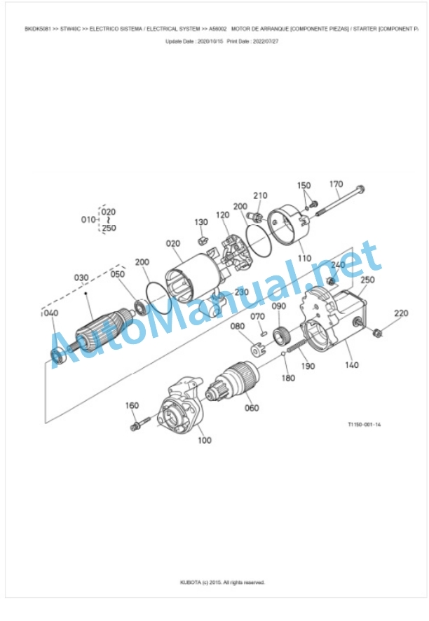 Kubota STW34, STW37, STW40 Parts Manual PDF BKIDK5081 2 Kubota STW34, STW37, STW40 Parts Manual PDF BKIDK5081-2