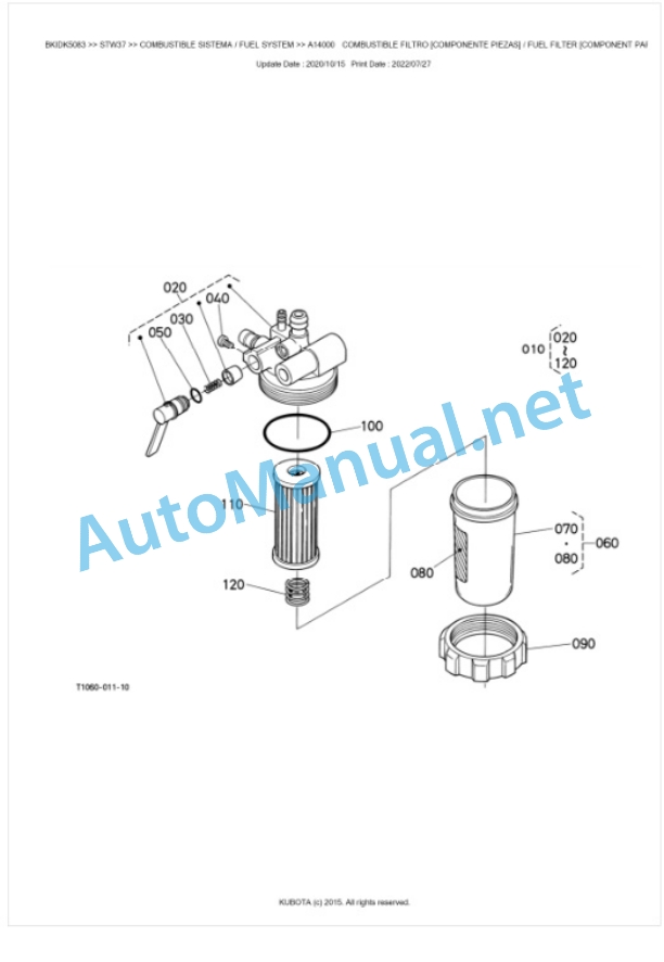 Kubota STW34, STW37, STW40 Parts Manual PDF BKIDK5083 2 Kubota STW34, STW37, STW40 Parts Manual PDF BKIDK5083-2