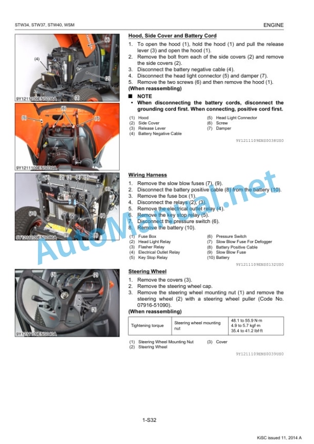 Kubota STW34, STW37, STW40 Workshop Manual PDF-2
