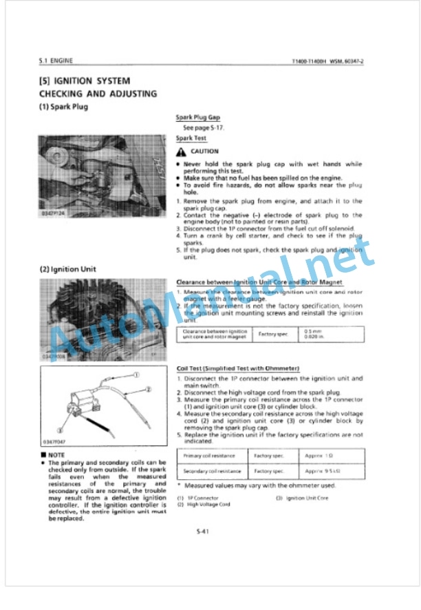 Kubota T1400, T1400H Workshop Manual PDF 4 Kubota T1400, T1400H Workshop Manual PDF-4