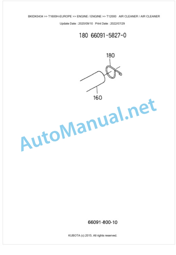 Kubota T1600H-EUROPE Parts Manual PDF BKIDK0434 2 Kubota T1600H-EUROPE Parts Manual PDF BKIDK0434-2