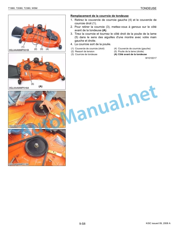 Kubota T1880, T2080, T2380 Mower Workshop Manual PDF FR 3 Kubota T1880, T2080, T2380 Mower Workshop Manual PDF FR - Image 3