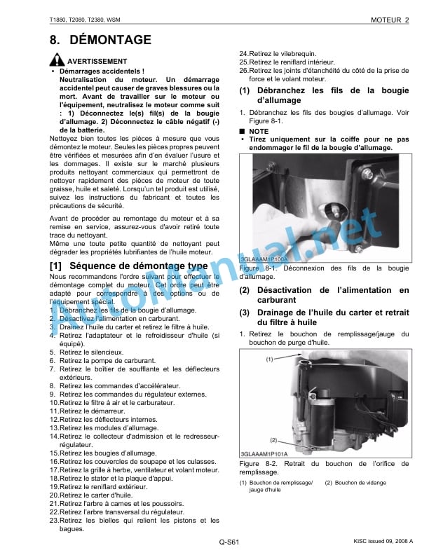 Kubota T1880, T2080, T2380 Mower Workshop Manual PDF FR 5 Kubota T1880, T2080, T2380 Mower Workshop Manual PDF FR - Image 5