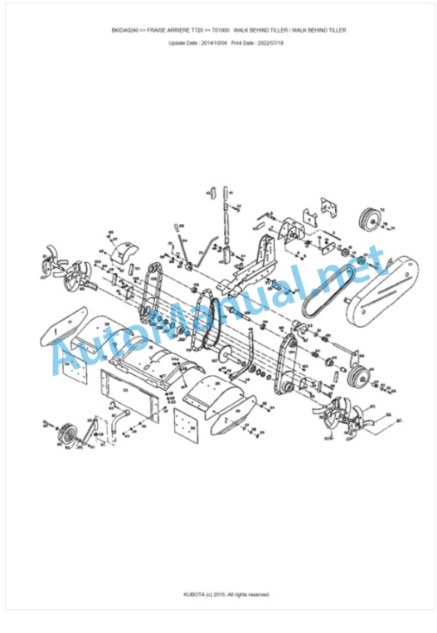 Kubota T720 Fraise Arriere Parts Manual PDF BKIDA0240 2 Kubota T720 Fraise Arriere Parts Manual PDF BKIDA0240-2