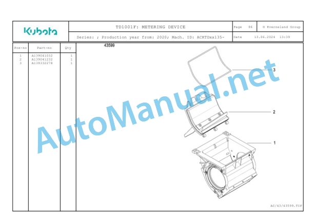 Kubota TD1001F Parts Manual PDF 4 Kubota TD1001F Parts Manual PDF-4