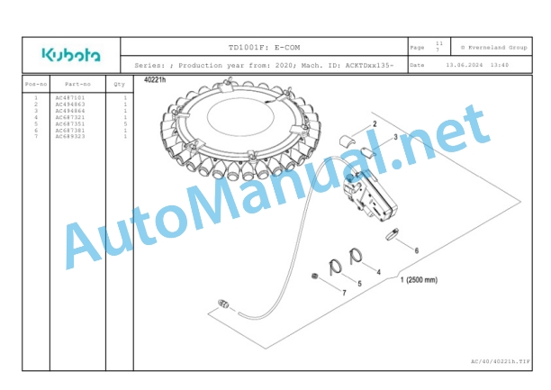 Kubota TD1001F Parts Manual PDF 5 Kubota TD1001F Parts Manual PDF-5
