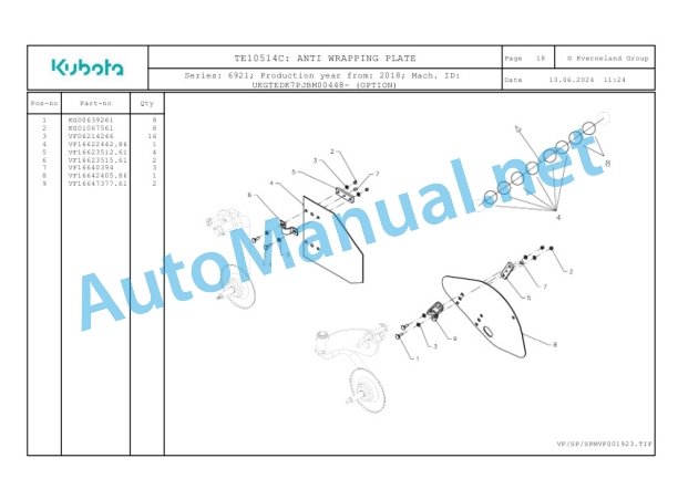 Kubota TE10514C Parts Manual PDF 3 Kubota TE10514C Parts Manual PDF-3