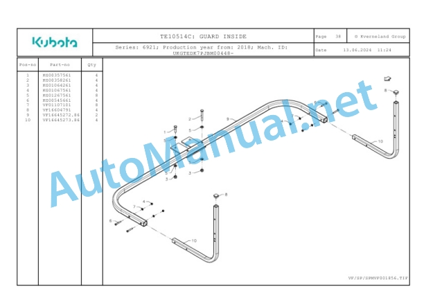 Kubota TE10514C Parts Manual PDF 5 Kubota TE10514C Parts Manual PDF-5