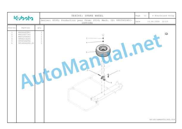 Kubota TE4046 Parts Manual PDF-3
