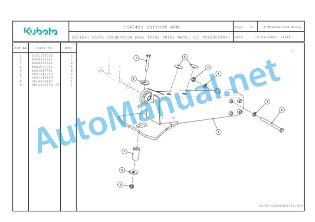 Kubota TE4046 Parts Manual PDF-4