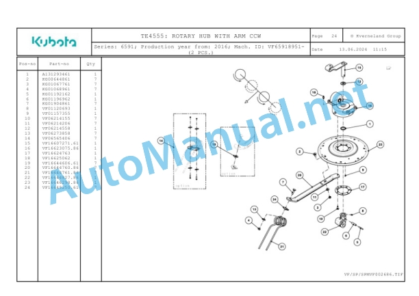 Kubota TE4555 Parts Manual PDF 5 Kubota TE4555 Parts Manual PDF-5