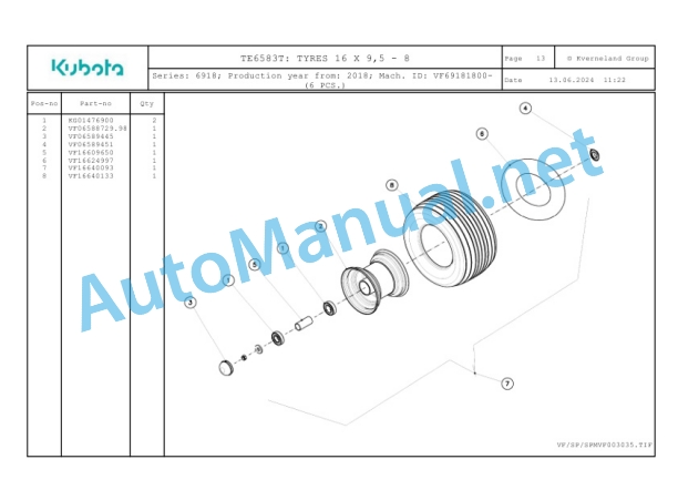 Kubota TE6583T Parts Manual PDF 3 Kubota TE6583T Parts Manual PDF-3