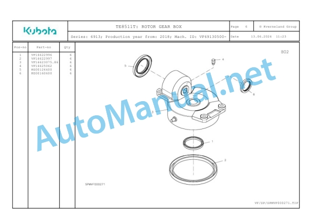 Kubota TE8511T Parts Manual PDF 2 Kubota TE8511T Parts Manual PDF-2