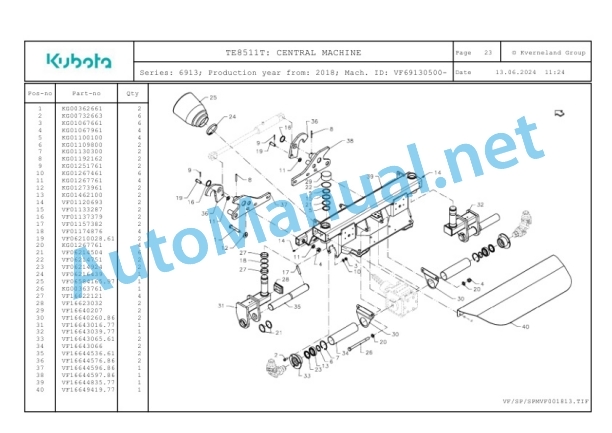 Kubota TE8511T Parts Manual PDF 4 Kubota TE8511T Parts Manual PDF-4
