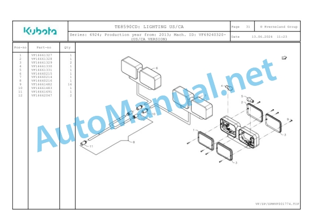 Kubota TE8590CD Parts Manual PDF 5 Kubota TE8590CD Parts Manual PDF-5