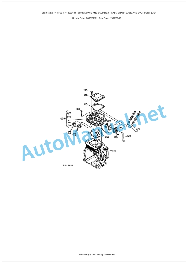 Kubota TF50-R Parts Manual PDF BKIDK0273 1 Kubota TF50-R Parts Manual PDF BKIDK0273