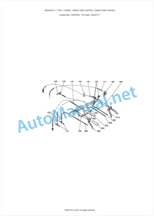 Kubota TF80 Parts Manual PDF BKIDK0275 5 Kubota TF80 Parts Manual PDF BKIDK0275-5