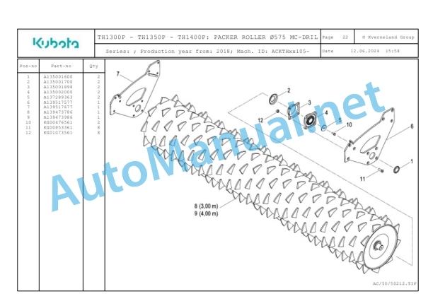 Kubota TH1300P, TH1360P, TH1400P Parts Manual PDF 4 Kubota TH1300P, TH1360P, TH1400P Parts Manual PDF-4
