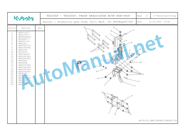 Kubota TH2000F, TH3000F Parts Manual PDF 4 Kubota TH2000F, TH3000F Parts Manual PDF-4