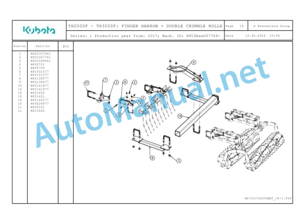 Kubota TH2000F, TH3000F Parts Manual PDF 5 Kubota TH2000F, TH3000F Parts Manual PDF-5