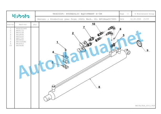 Kubota TH4000F Parts Manual PDF 2 Kubota TH4000F Parts Manual PDF-2