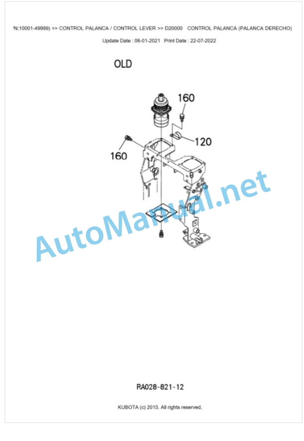 Kubota U10-3 Parts Manual PDF BKIDA0272 4 Kubota U10-3 Parts Manual PDF BKIDA0272-4