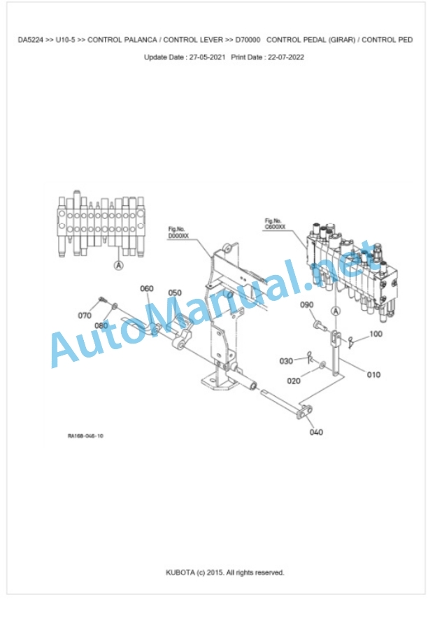 Kubota U10-5 Parts Manual PDF BKIDA5224 4 Kubota U10-5 Parts Manual PDF BKIDA5224-4
