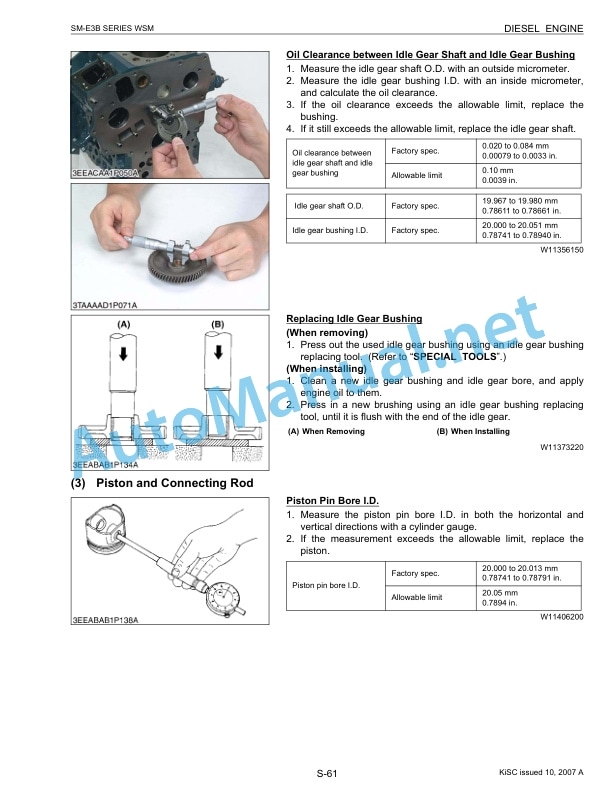 Kubota U17-3a Excavator Workshop Manual PDF 3 Kubota U17-3a Excavator Workshop Manual PDF - Image 3