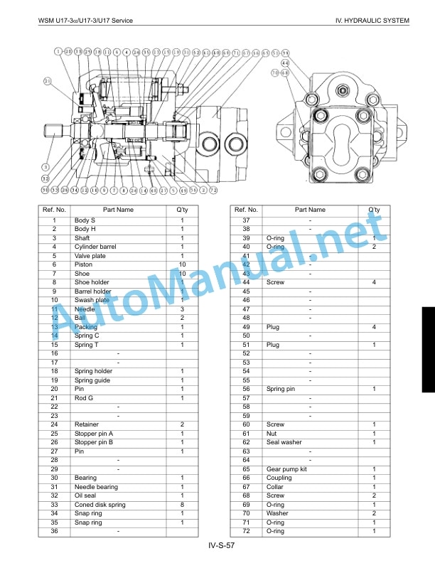 Kubota U17-3a Excavator Workshop Manual PDF 4 Kubota U17-3a Excavator Workshop Manual PDF - Image 4