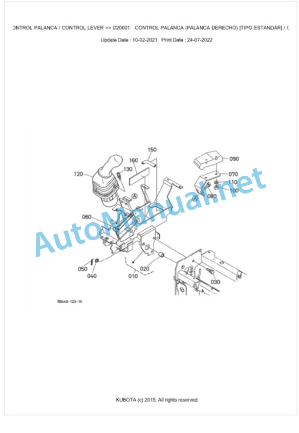 Kubota U20-3a Parts Manual PDF BKIDA0312 3 Kubota U20-3a Parts Manual PDF BKIDA0312-3
