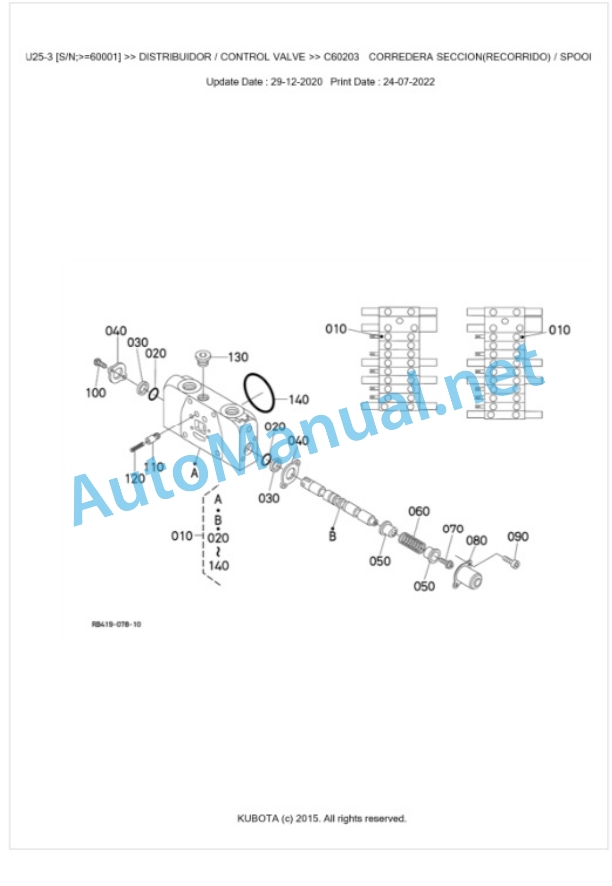 Kubota U25-3 Parts Manual PDF BKIDA0279 3 Kubota U25-3 Parts Manual PDF BKIDA0279-3