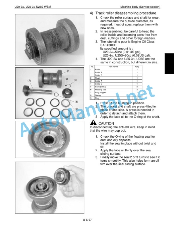 Kubota U25S, U20-3a, U25-3a Service Chapter Excavator Workshop Manual PDF 2 Kubota U25S, U20-3a, U25-3a Service Chapter Excavator Workshop Manual PDF-2