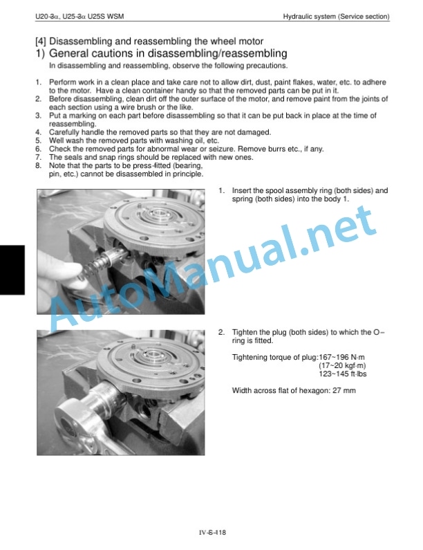 Kubota U25S, U20-3a, U25-3a Service Chapter Excavator Workshop Manual PDF 5 Kubota U25S, U20-3a, U25-3a Service Chapter Excavator Workshop Manual PDF-5