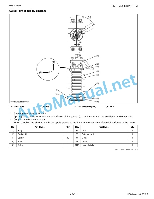 Kubota U35-4 Excavator Workshop Manual PDF 3 Kubota U35-4 Excavator Workshop Manual PDF-3