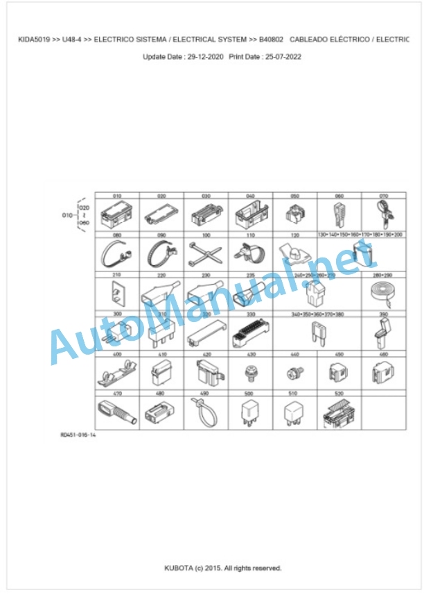 Kubota U48-4 Parts Manual PDF BKIDA5019 2 Kubota U48-4 Parts Manual PDF BKIDA5019-2