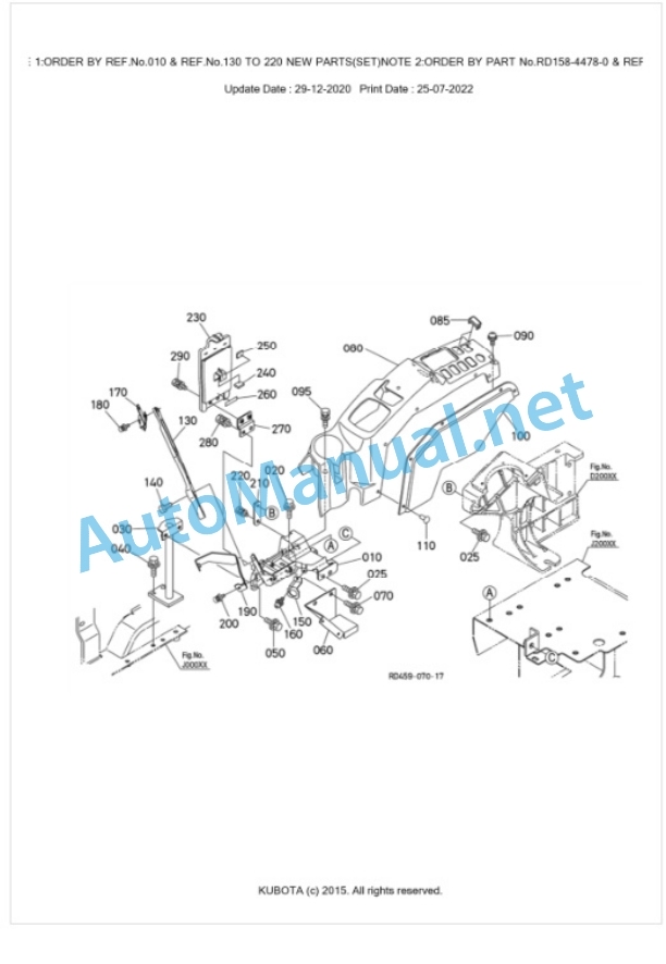 Kubota U48-4 Parts Manual PDF BKIDA5019 4 Kubota U48-4 Parts Manual PDF BKIDA5019-4
