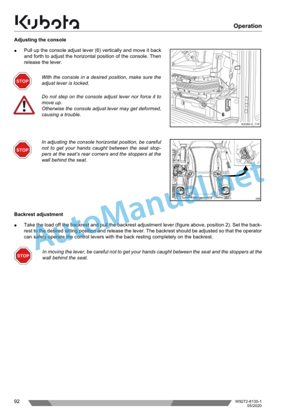 Kubota U50-5 Excavator Operators Manual PDF 3 Kubota U50-5 Excavator Operators Manual PDF - Image 3