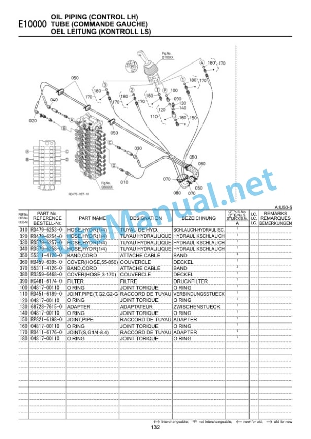 Kubota U50-5 Excavator Parts Manual PDF 4 Kubota U50-5 Excavator Parts Manual PDF - Image 4