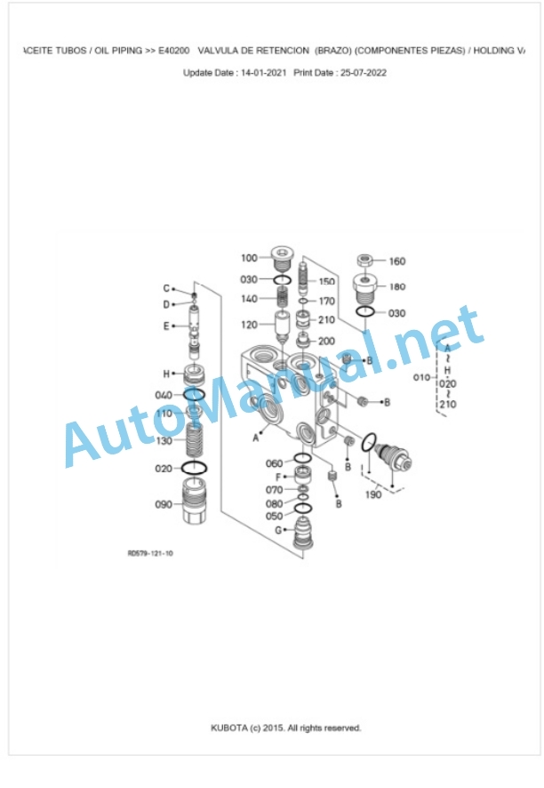 Kubota U50-5 Parts Manual PDF BKIDA5212 4 Kubota U50-5 Parts Manual PDF BKIDA5212-4