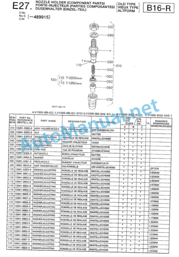 Kubota V1505-BB-EC-1, V1505-BBS-EC-1, V1505 Parts Manual PDF 4 Kubota V1505-BB-EC-1, V1505-BBS-EC-1, V1505 Parts Manual PDF-4