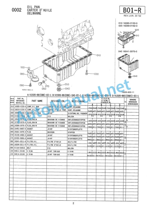 Kubota V1505 Diesel Engine Parts Manual PDF 2 Kubota V1505 Diesel Engine Parts Manual PDF-2