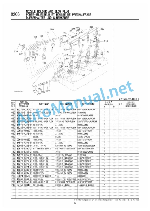 Kubota V1505-E38-EU Diesel Engine Parts Manual PDF-4