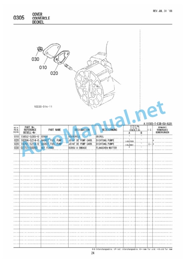 Kubota V1505-T-E3B-EU-XL Diesel Engine Parts Manual PDF 4 Kubota V1505-T-E3B-EU-XL Diesel Engine Parts Manual PDF-4