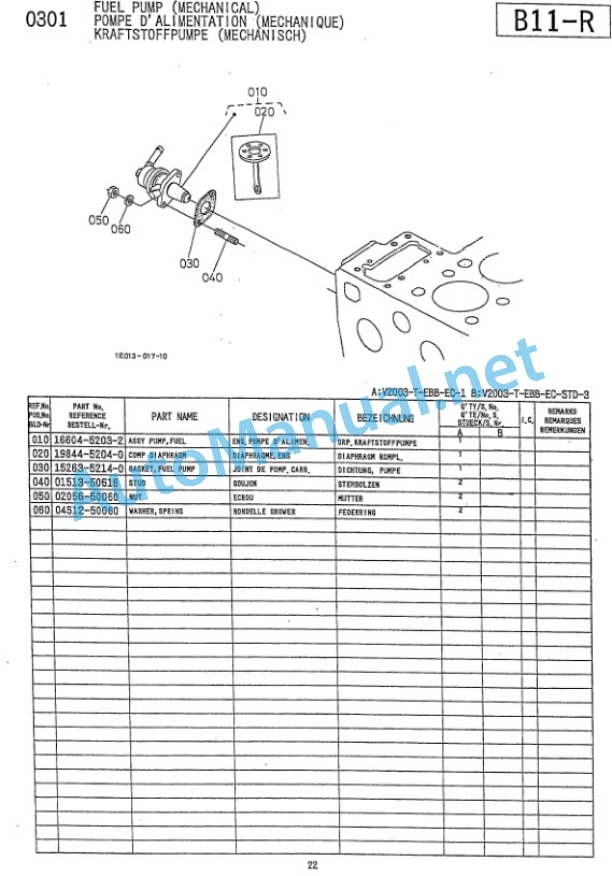 Kubota V2003-T-EBB-EC-1 Diesel Engine Parts Manual PDF 4 Kubota V2003-T-EBB-EC-1 Diesel Engine Parts Manual PDF-4