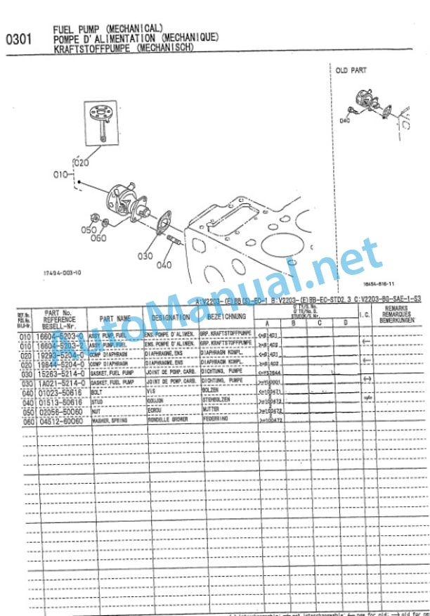 Kubota V2203-EBB-EC-1 Diesel Engine Parts Manual PDF 4 Kubota V2203-EBB-EC-1 Diesel Engine Parts Manual PDF-4