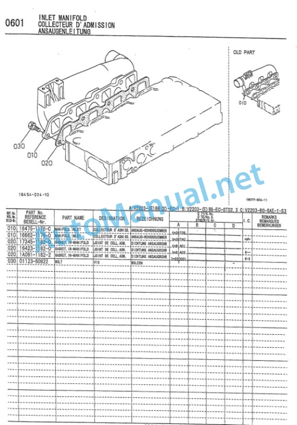 Kubota V2203-EBB-EC-1 Diesel Engine Parts Manual PDF 5 Kubota V2203-EBB-EC-1 Diesel Engine Parts Manual PDF-5